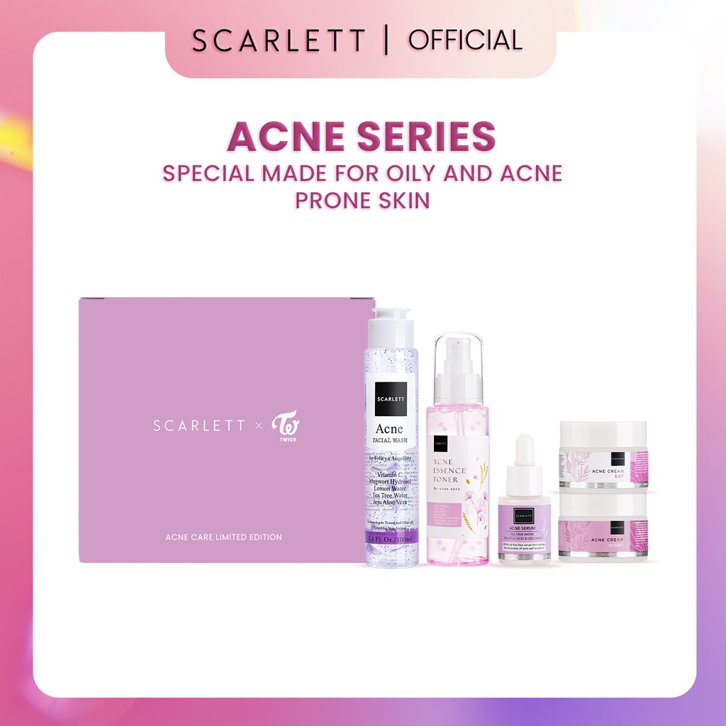 Jual SCARLETT Whitening Acne Care Package Limited Edition | Shopee ...