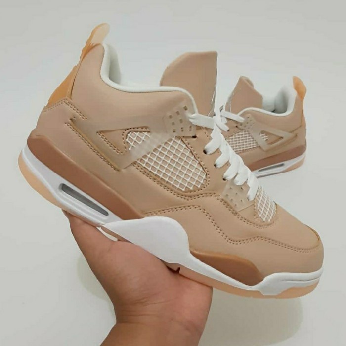 Jual Asli Nike Air Jordan 4 Retro Shimmer Original premium Cokelat 39 Sport Running Import