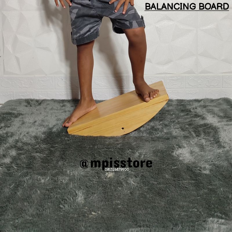 Jual Balance Board/ Papan Keseimbangan Anak/ Balancing Board Wooden ...