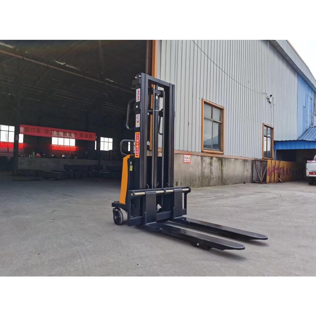 Jual Semi Electric Hand Stacker Hand Lift Elektrik 2 Ton 3.5 Meter ...
