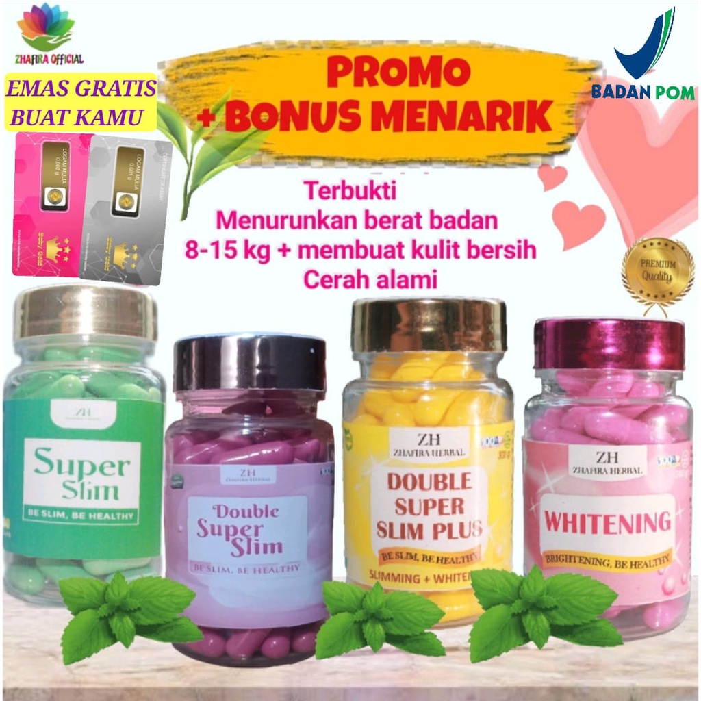 Jual Zhafira Kapsul Pelangsing Badan Diet Herbal Ampuh Penurun Berat