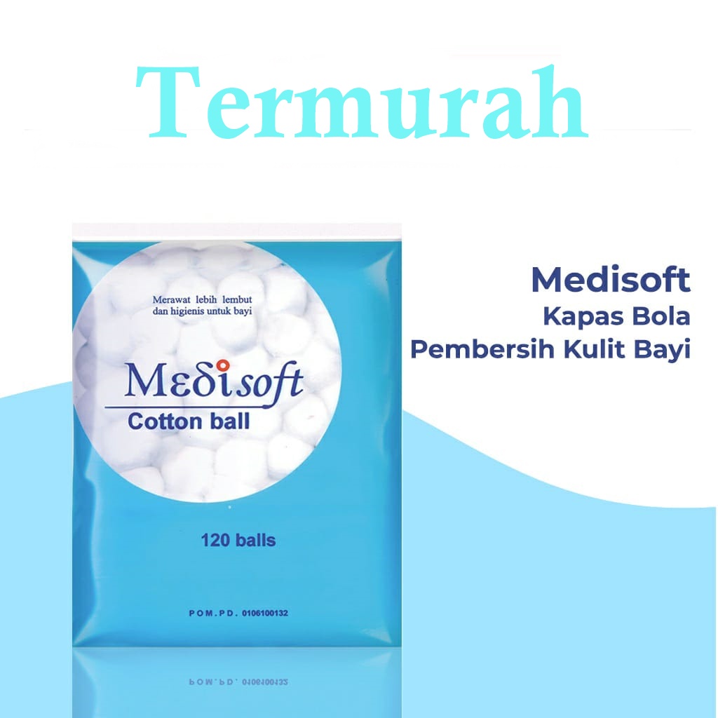 Jual Medisoft Cotton Balls 120 Kapas Bayi Selection Facial Cotton