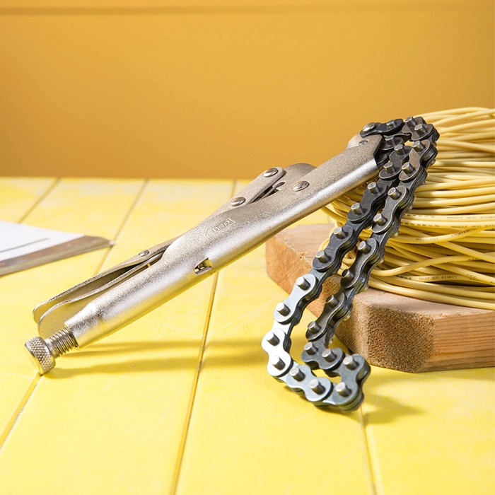 Jual Deli Tang Buaya Rantai 10 Inch / Chain Clamp Locking Plier ...