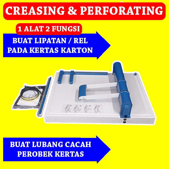 Jual MESIN CREASING DAN PERFORATING 2 FUNGSI / ALAT TEKUK ROBEK KERTAS ...