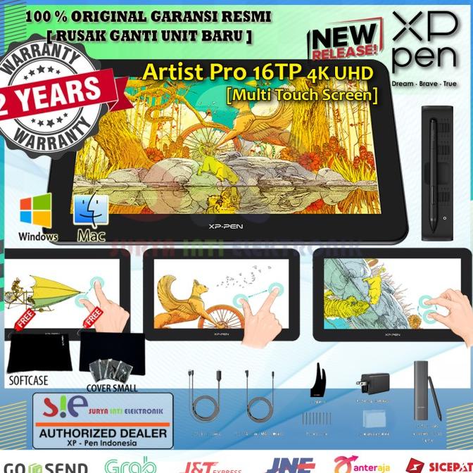 Jual XpPen Artist Pro 16Tp 4K Uhd Touch Screen Drawing Pad Tablet Resmi Shopee Indonesia