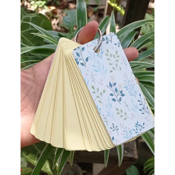 Jual (min.order ditoko ini 10.000) [TERMURAH] Flashcard ring/blank card ...