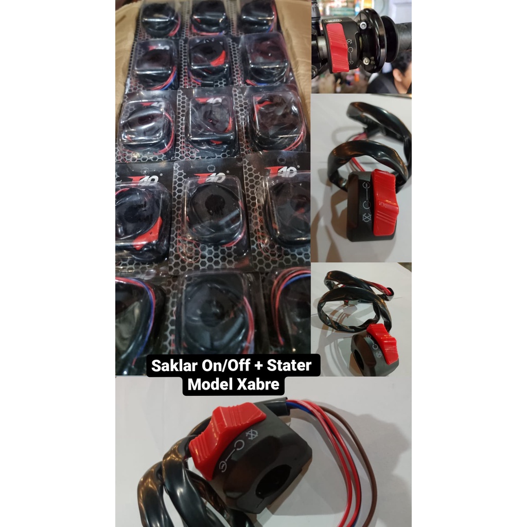 Jual SAKLAR ON/OFF + STATER MODEL XABRE | Shopee Indonesia