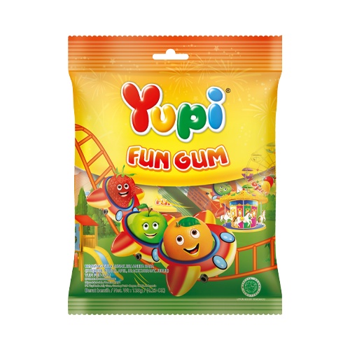 Jual Yupi Gummy Fun Gum Mini Bag 45 gr | Shopee Indonesia