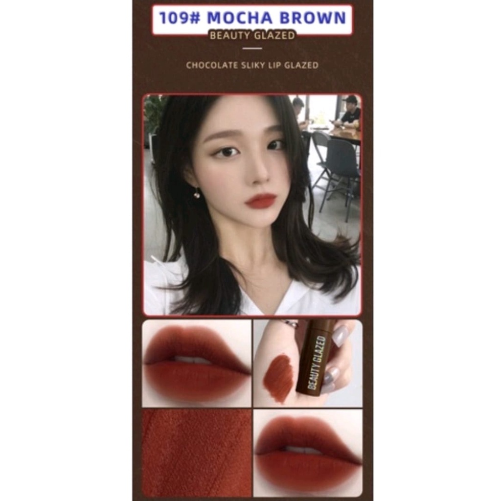 Jual [COD] Beauty Glaze Chocolate Lipstick Matte Lip Waterproof ...