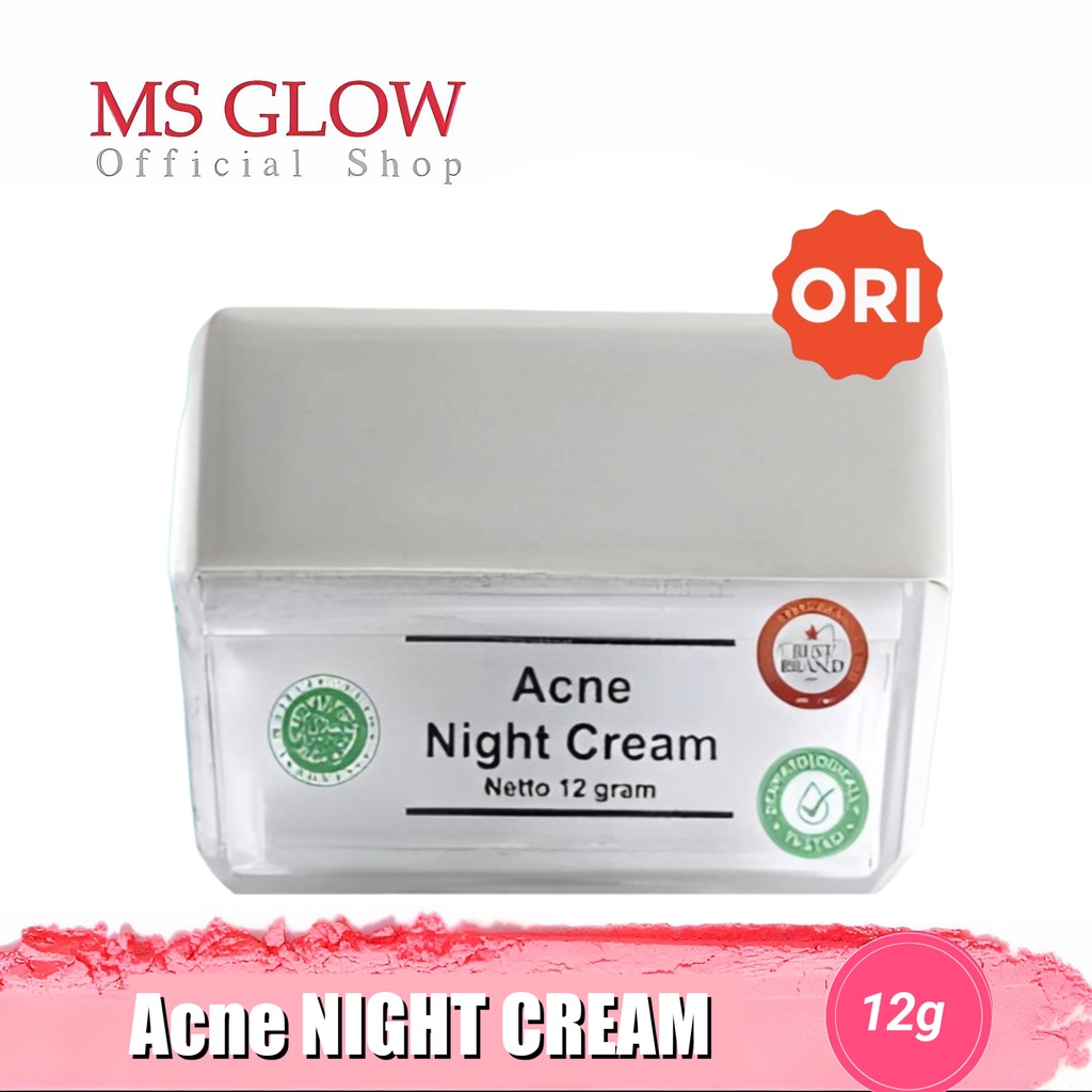 Jual MS Glow Acne Night Cream Shopee Indonesia