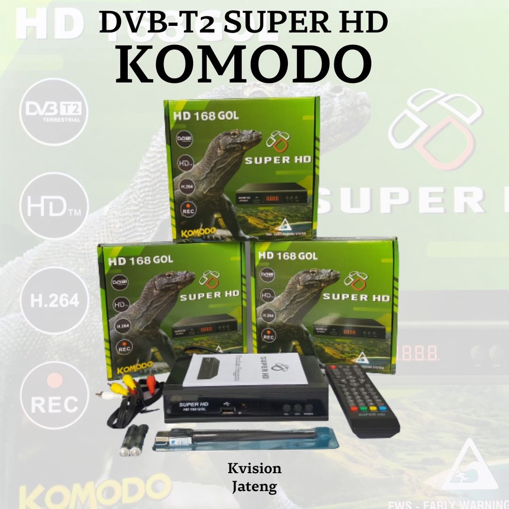 Jual SET TOP BOX SUPER HD KOMODO STB DIGITAL CHIPSET SUNPLUS TERBARU