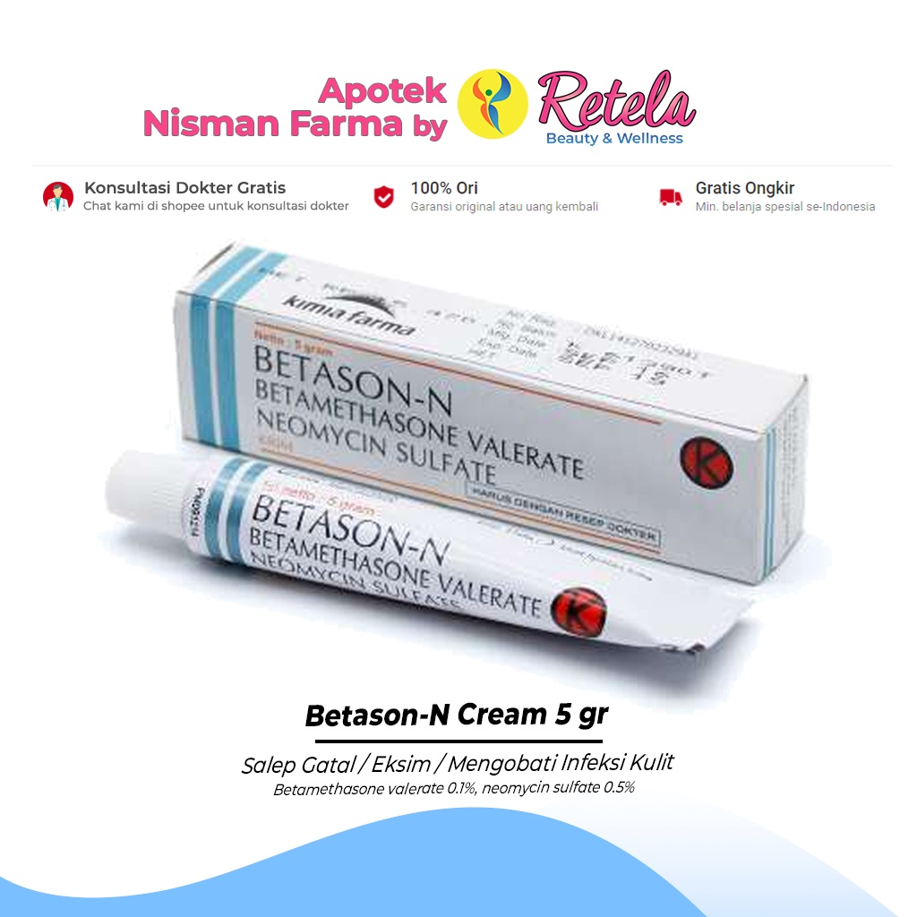 Jual Betason N Cream Gr Betamethasone Valerate Neomycin