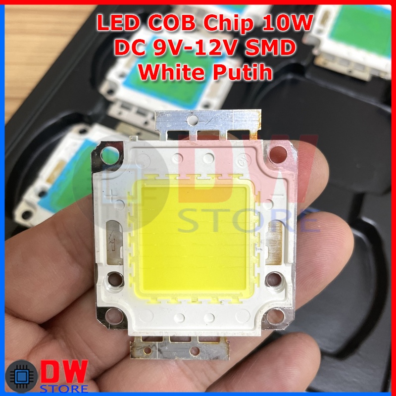 Jual LED COB 10W DC 9V-12V Putih Terang White SMD | Shopee Indonesia