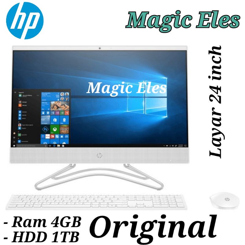 Jual PC AIO HP 24 - F0XX intel Core i5 - 8400T Ram 4GB / 8GB HDD