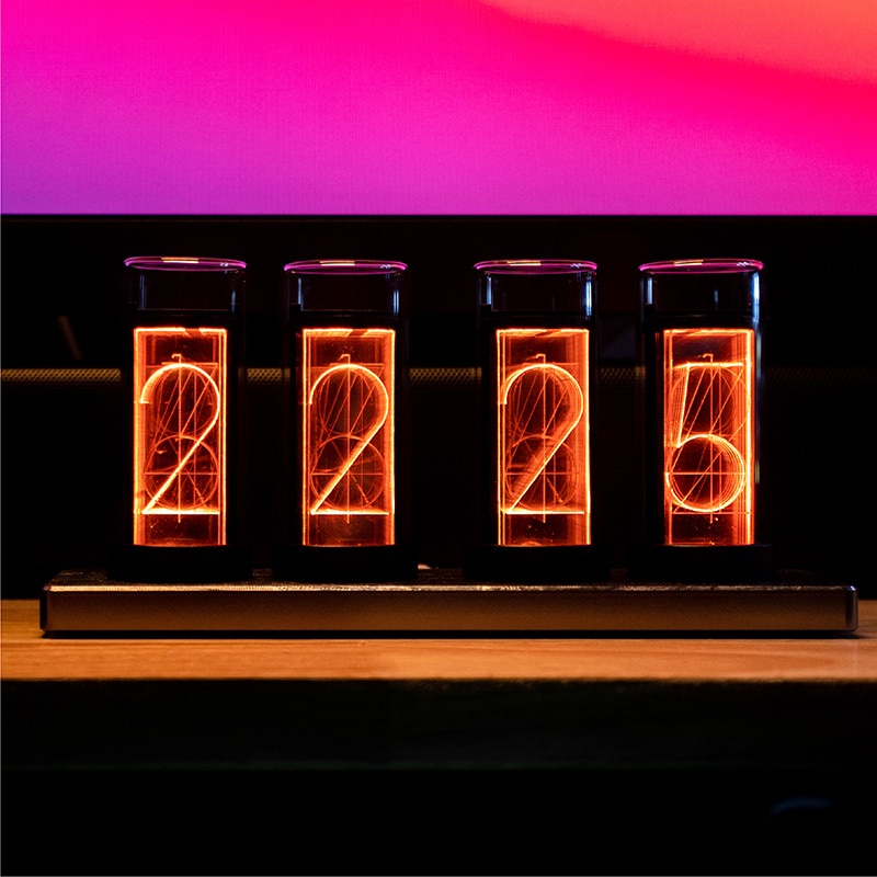 Jual PREORDER Nixie Glow Tube Clock Digital Watch Alarm Table Clock