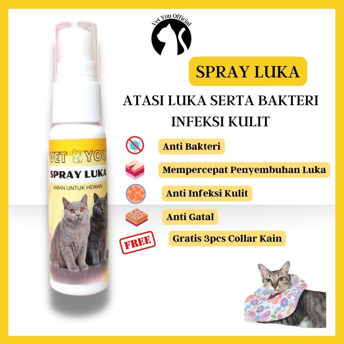 Jual ZOHARA Spray Luka Kucing Spray Kucing Anti Scabies Parasit Kutu