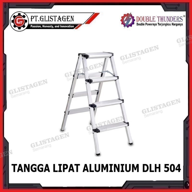 Jual Tangga Lipat Aluminium 4 Step Pendek Household Mini Ladder DLH 504 ...