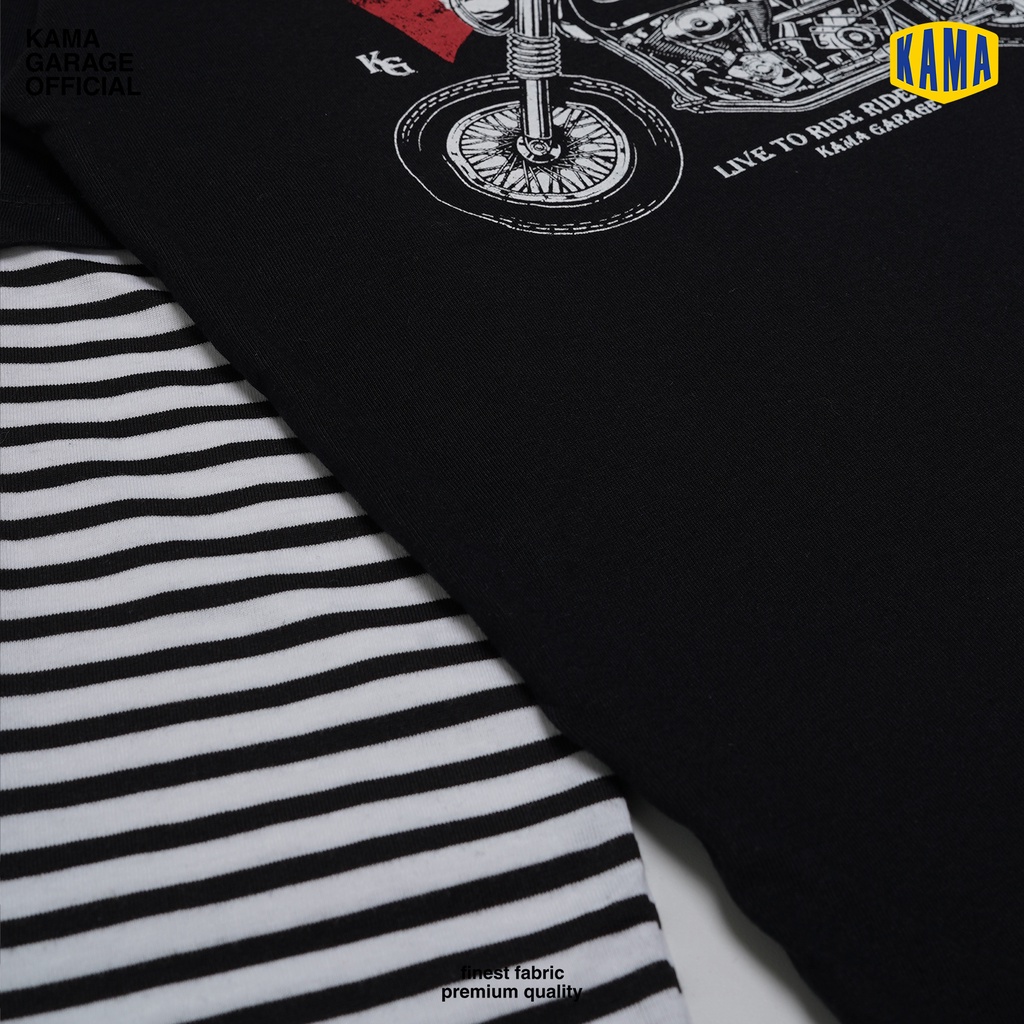 Jual KAMA GARAGE Born to Ride Baju Kaos Anak Lengan Panjang Unisex ...