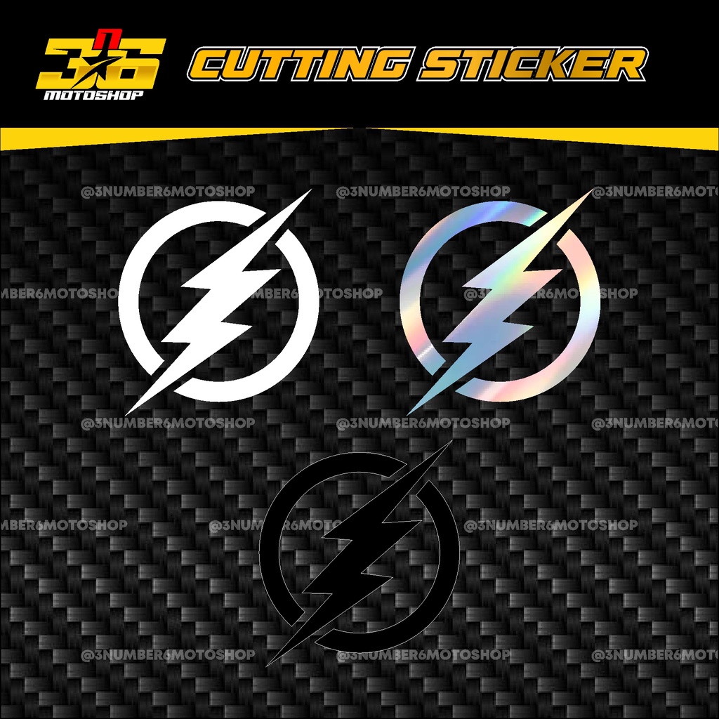 Jual STICKER FLASH (PETIR) CUTTING | STIKER HELM MOTOR 3n6 | Shopee ...