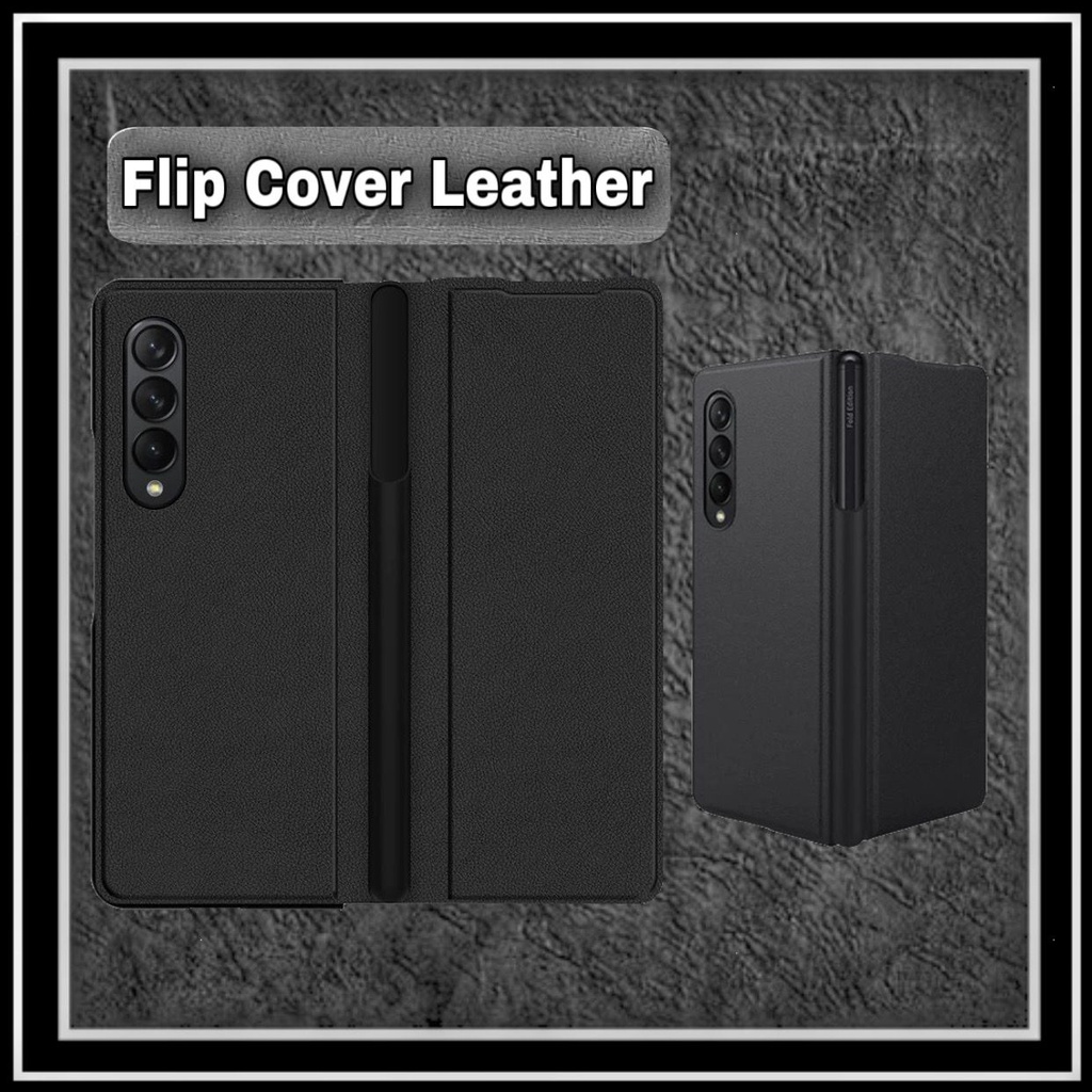 Jual SAMSUNG Z FOLD 3 / 4 / FOLD3 / FOLD4 FLIP CASE BOOK COVER LEATHER ...