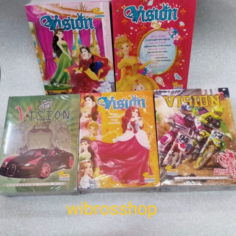 Jual Buku Vision/buku Tulis Vision 58 Lembar 1 Pak Isi 10 Pcs | Shopee ...