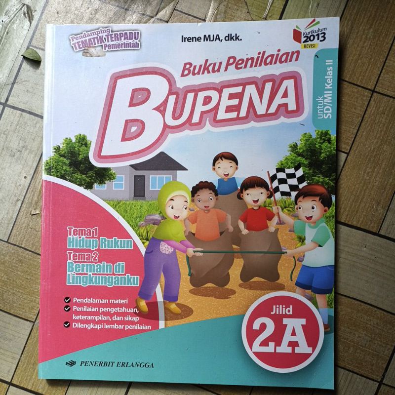Jual ORIGINAL BUKU BUPENA KELAS 2 SD 2A 2B 2C 2D SD KURIKULUM 2013 ...