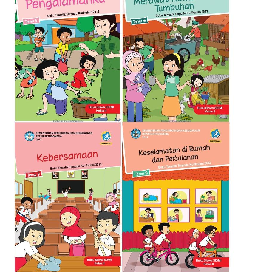 Jual WAH985 PAKET Buku Tematik Siswa SD Kelas 2 TEMA 5678 +++ | Shopee ...