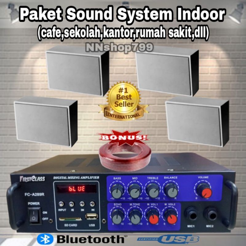 Jual Paket Sound System Indoor Cafe Resto Kantor Sekolah Rumah Sakit Dll Shopee Indonesia