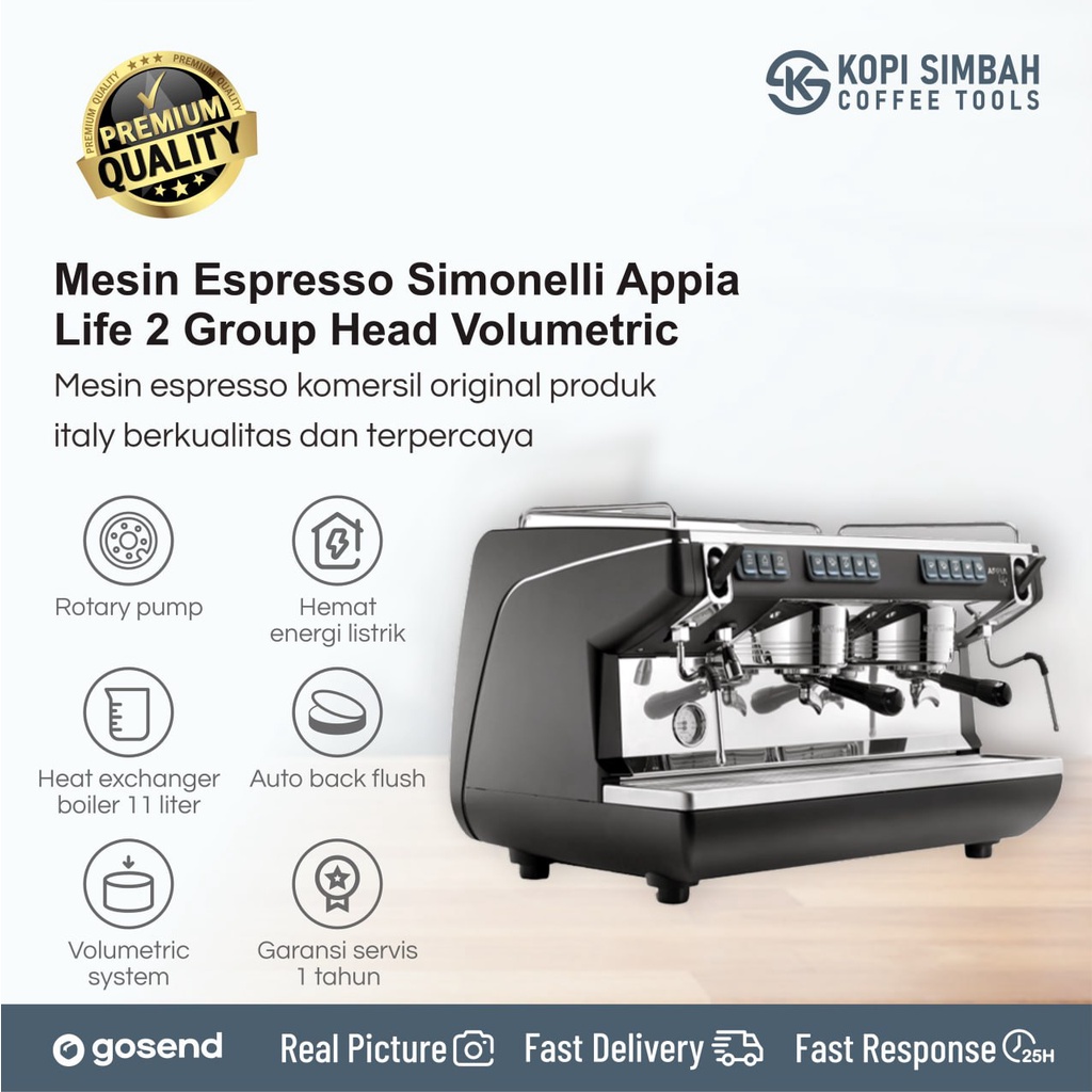 Jual Simonelli Appia Life Volumetric Espresso Coffee Maker Machine