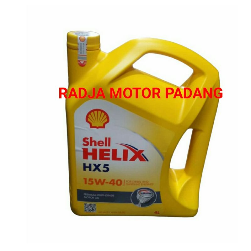 Jual Oli Mesin Shell Helix HX5 15w 40 4liter Shopee Indonesia