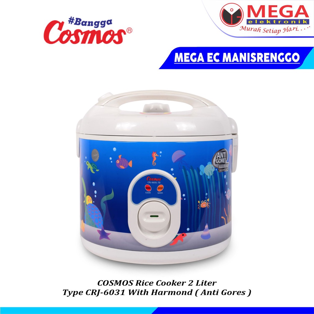 Jual COSMOS RICE COOKER CRJ6031 2 LITER RICE COOKER COSMOS CRJ6031