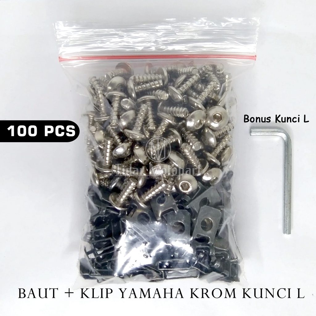 Jual Pak Baut Klip Body Yamaha Crome X Kunci L Baut Klip Jupiter Mx Crome X Baut