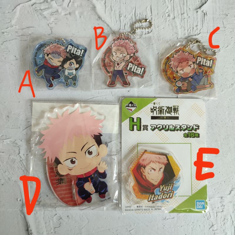 Jual official merch jujutsu kaisen acrylic stand keychain yuji itadori ...