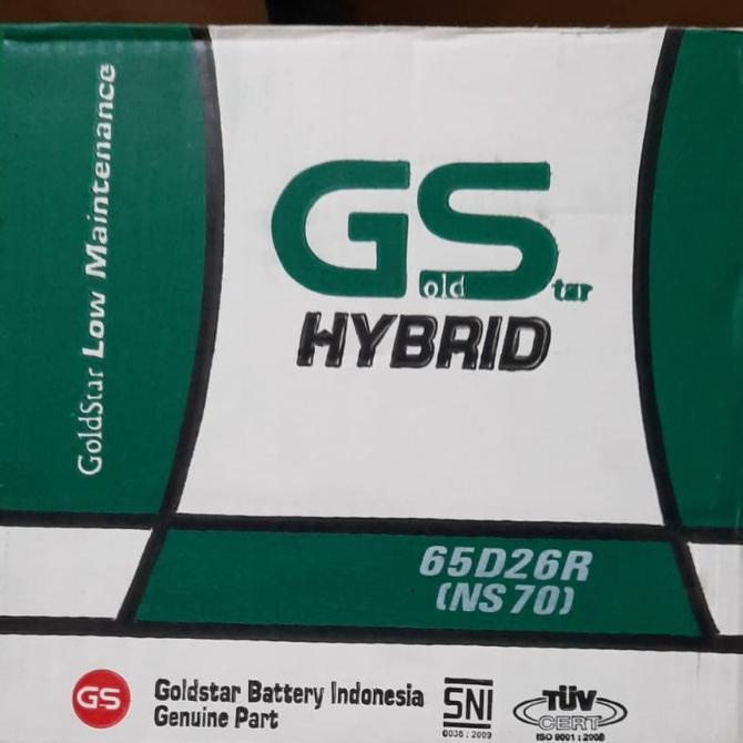 Jual BATTERY / AKI MOBIL TYPE NS70 GS HYBRID / TOYOTA / KIJANG / AKI