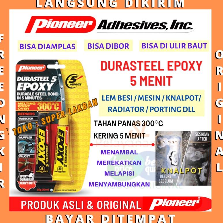 Jual fgi35 Lem Besi Tahan Panas 300C Durasteel Epoxy 5 Menit Lem Mesin ...