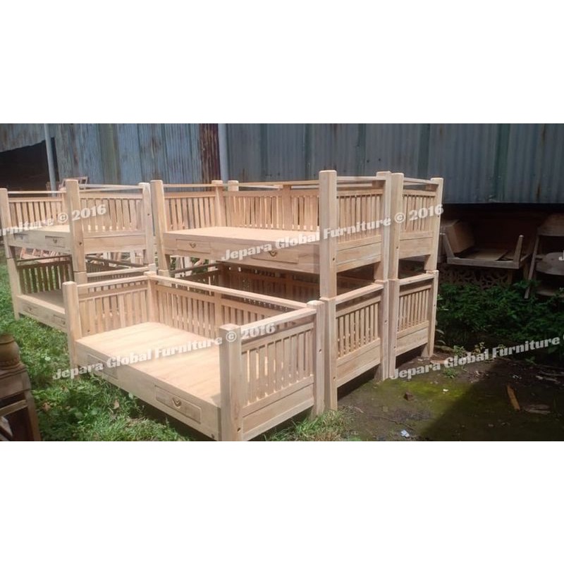 Jual Bangku Bale Bale Minimalis Jati Daybed FREE BUSA DUCO ( bangku ...