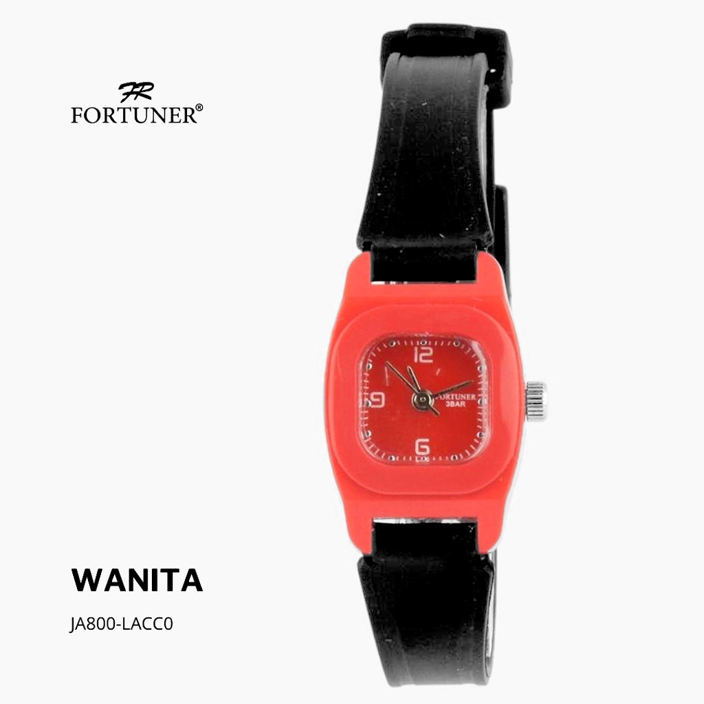 Jual Fortuner Jam Tangan Kasual Analog Wanita Water Resistant Rubber