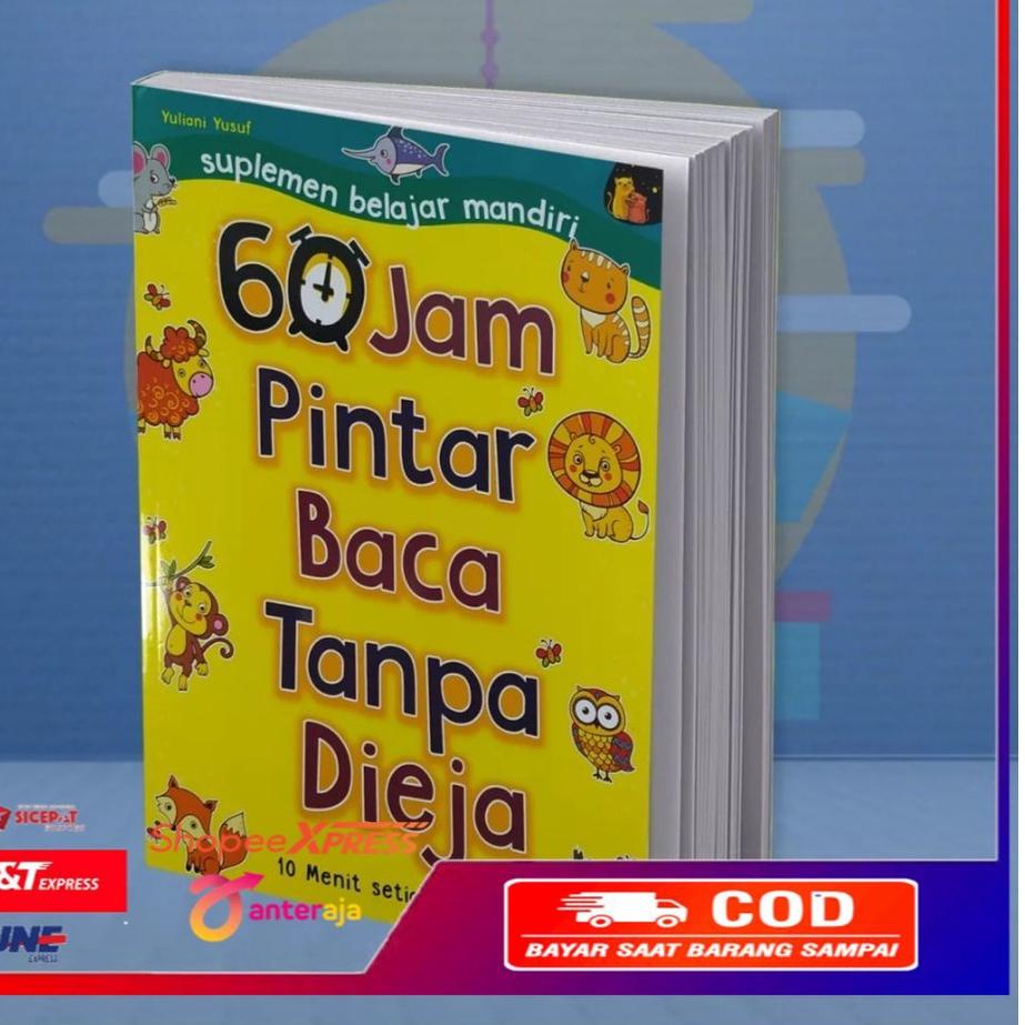 Jual RND646 BUKU ANAK TK PAUD 60 JAM PINTAR MEMBACA TANPA DIEJA ...