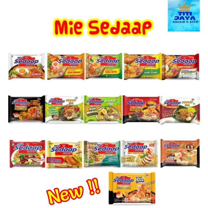 Jual Mie Instan Sedaap Bake Goreng Rebus Kuah Termurah Grosir Shopee Indonesia