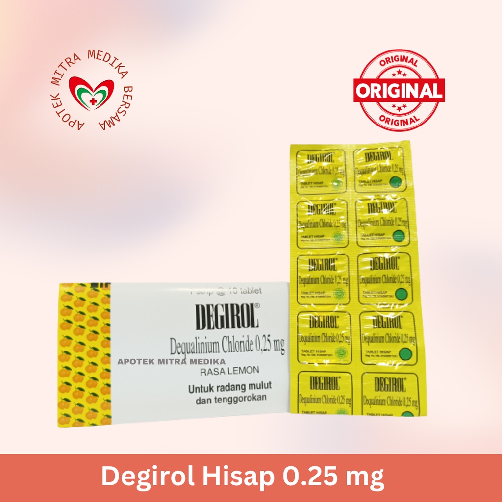 Jual Degirol tablet hisap (strip 10 tablet) | Shopee Indonesia