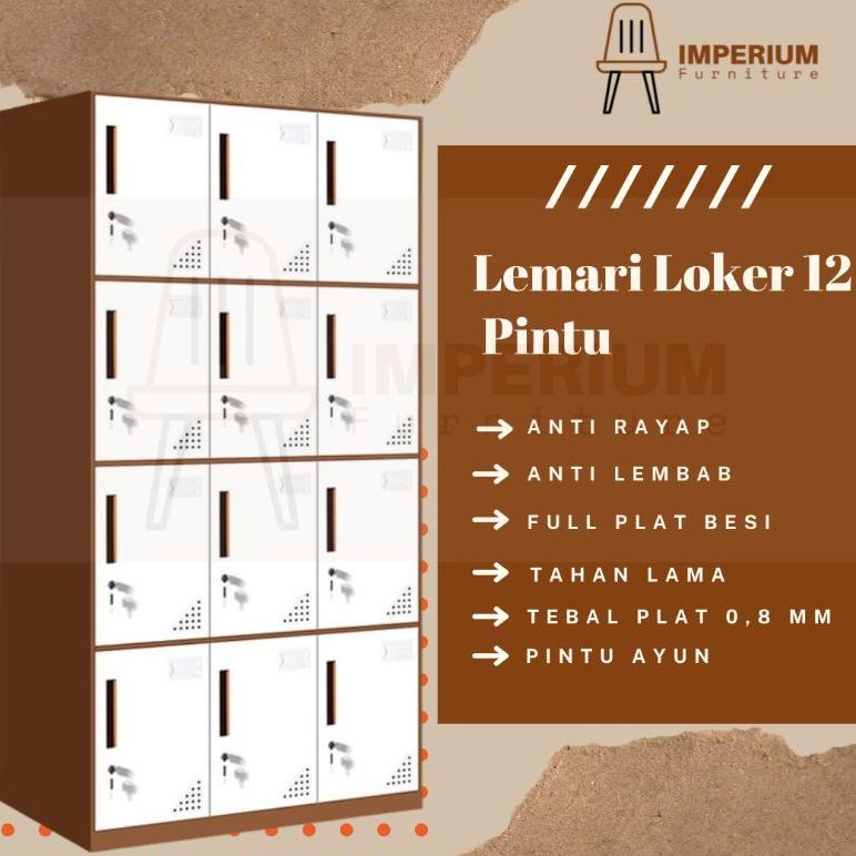 Jual PRODUK LEMARI LOKER LOKER BESI LOKER 12 PINTU LOKER BESI 12 PINTU LOCKER BESI