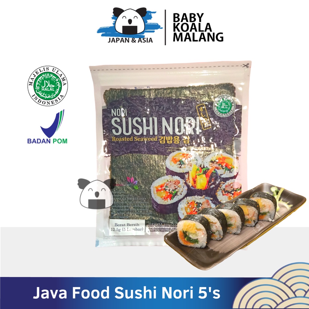 Jual Java Super Food Nori Sushi Gold Lembar Halal Rumput Laut