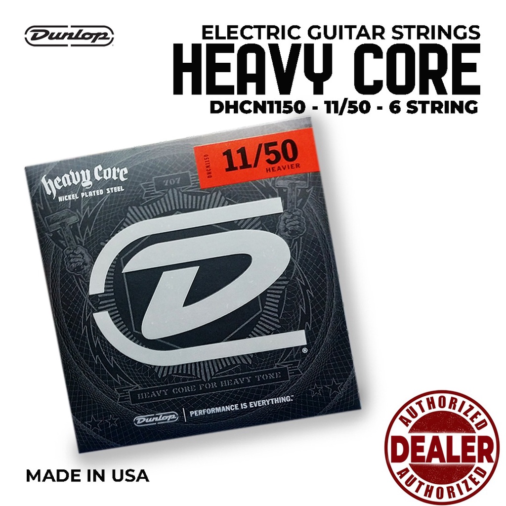 Jual Senar Gitar Dunlop Heavy Core Electric Guitar String DHCN1150