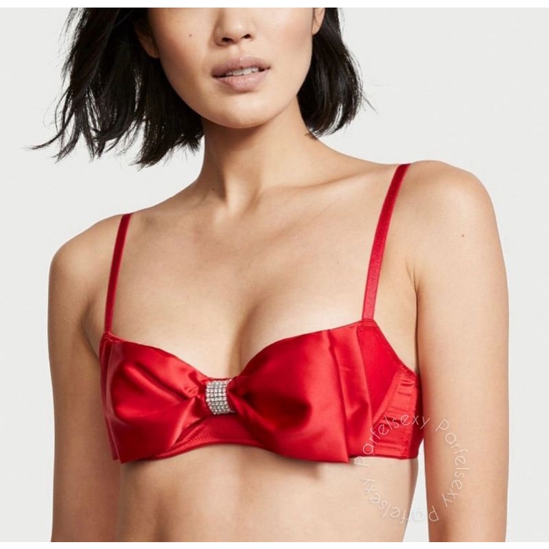 Jual Victoria Secret Dream Angels Wicked Unlined Bow Bra 34C