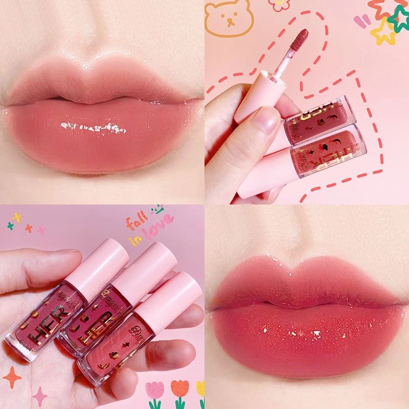 HER Lip Glow Lip Gloss Glitter Lipstik Cair | AutoStock