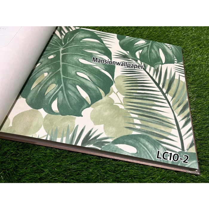 Jual Wallpaper Dinding Daun Hijau Kuning Biru Tropical Natural | Shopee