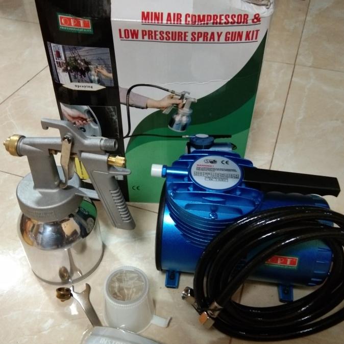 Jual Compressor Set Spray Gun Kit Alat Semprot Cat Dan Kompresor ...