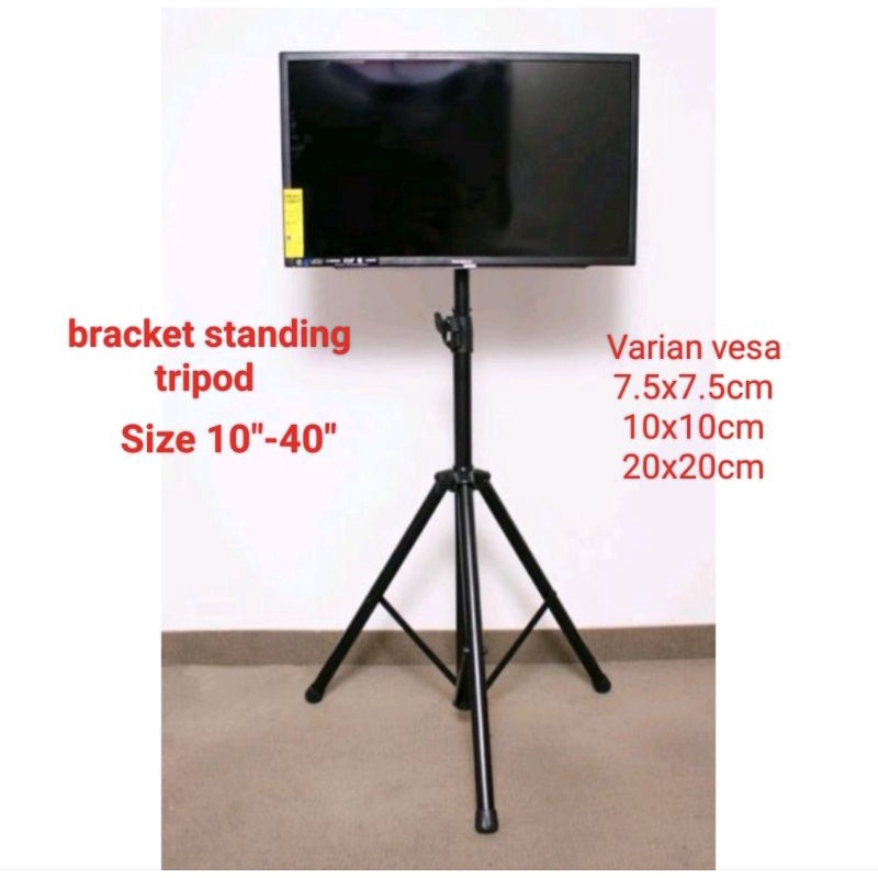 Jual Bracket Tv Standing Tripod Bracket Tv Stand Tripod Multi Fungsi Shopee