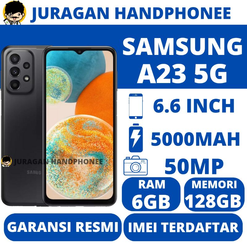 Jual Samsung A23 5G NFC 6/128GB Garansi Resmi | Shopee Indonesia