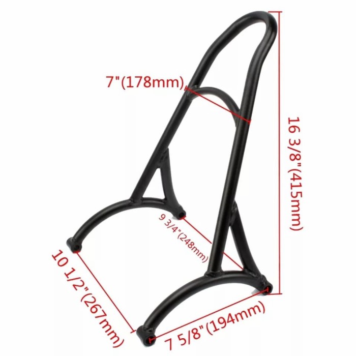harley sportster backrest
